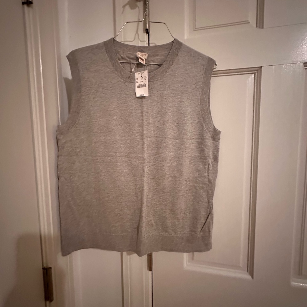 J. Crew Heather Gray Knit Top
